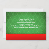 Schwedische Strohziegen Weihnachtsfeier Zoll Einladung (Rückseite)