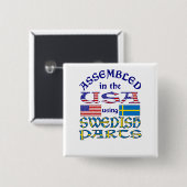 Schwedische Teile Button (Vorne & Hinten)