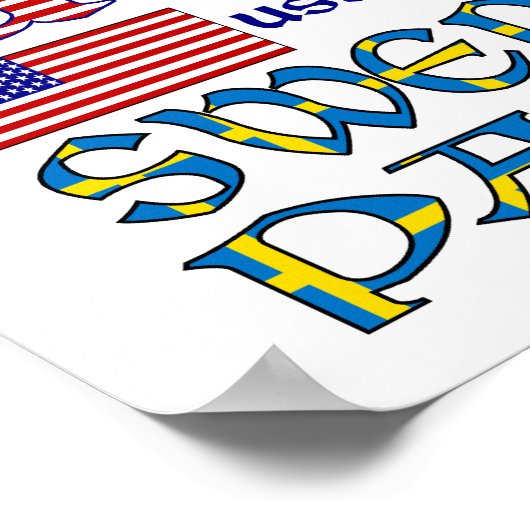 Schwedische Teile Poster (Ecke)