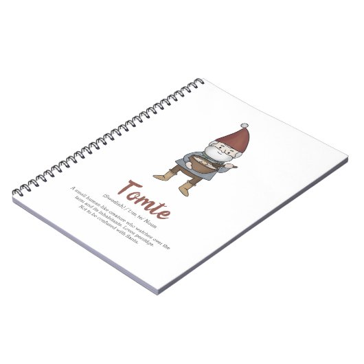 Schwedische Tomate Gnome - Definition Notizblock (Linke Seite)