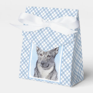 Schwedische Vallhund-Malerei - Niedliche Original  Geschenkschachtel
