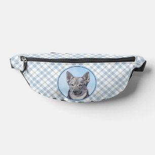 Schwedische Vallhund Malerei Niedliche Original Hu Bauchtasche