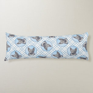 Schwedische Vallhund Malerei Niedliche Original Hu Seitenschläferkissen