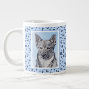 Schwedische Vallhund-Malerei - Niedliche Original  Jumbo-Tasse