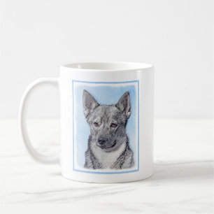 Schwedische Vallhund-Malerei - Niedliche Original  Kaffeetasse