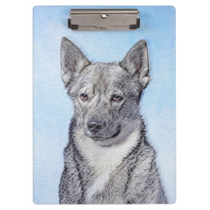 Schwedische Vallhund-Malerei - Niedliche Original Klemmbrett
