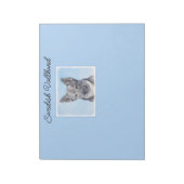 Schwedische Vallhund-Malerei - Niedliche Original Notizblock (Rotiert)