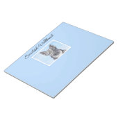 Schwedische Vallhund-Malerei - Niedliche Original Notizblock (angewinkelt)