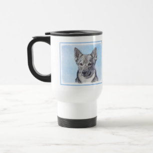 Schwedische Vallhund-Malerei - Niedliche Original  Reisebecher
