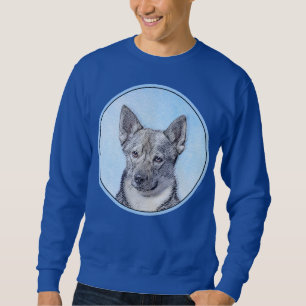 Schwedische Vallhund-Malerei - Niedliche Original Sweatshirt