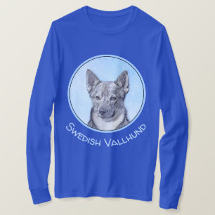 Schwedische Vallhund-Malerei - Niedliche Original  T-Shirt