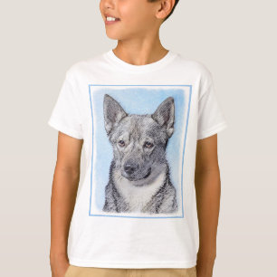 Schwedische Vallhund-Malerei - Niedliche Original  T-Shirt