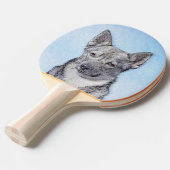 Schwedische Vallhund-Malerei - Niedliche Original Tischtennis Schläger (Vorderseite)