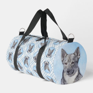 Schwedische Vallhund-Malerei Süße Originelle Hunde Duffle Bag