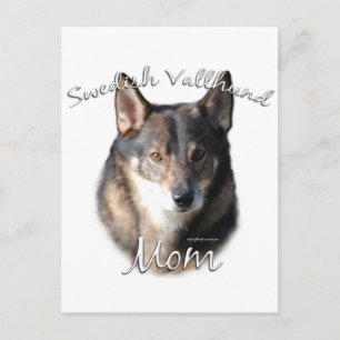 Schwedische Vallhund Mama 2 Postkarte