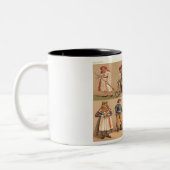 Schwedische Volkskostüme Zweifarbige Tasse (Links)