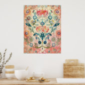 Schwedische Volkskunst Vintag skandinavisches Ethn Poster (Küche)