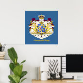 Schwedische Wappen Poster (Heimbüro)