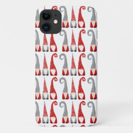 Schwedische Weihnachtsgnomes Red White Gray Muster Case-Mate iPhone Hülle