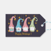 Schwedische Zwerge personalisiert Holiday Geschenk Geschenkanhänger (Vorderseite (Horizontal))