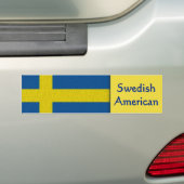 Schwedischer Amerikaner Autoaufkleber (Auf Auto)