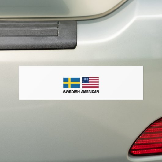 Schwedischer Amerikaner Autoaufkleber (Auf Auto)