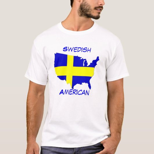 Schwedischer Amerikaner T-Shirt (Vorderseite)