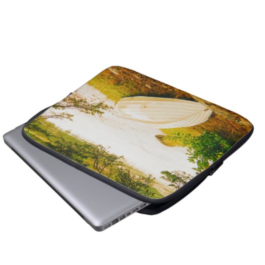 Schwedischer Archipel Laptopschutzhülle (Vorne Knopf)