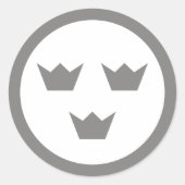 schwedischer Aufkleber mit niedrigen VIs (Vorderseite)