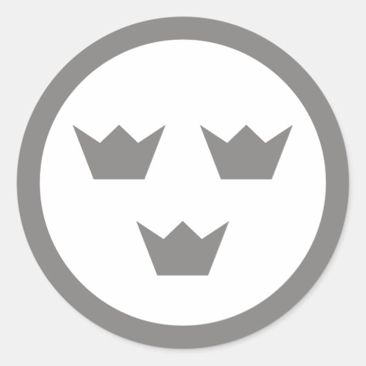 schwedischer Aufkleber mit niedrigen VIs (Vorderseite)