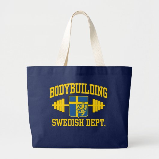 Schwedischer Bodybuilder Jumbo Stoffbeutel (Vorne)