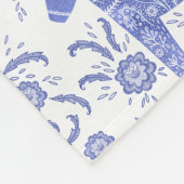 Schwedischer Dala Horblue und White Fleece Blanket (Ecke)