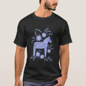 Schwedischer Dala Horse Blue Viking T - Shirt (Vorderseite)