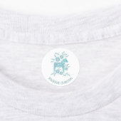 Schwedischer Dala Horse Grüner und weißer Individu Etiketten (Befestigt)