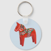 Schwedischer Dala Horse Skandinavien Schlüsselanhänger (Vorderseite)