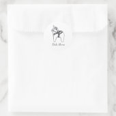 Schwedischer Dala Horse Sticker (Tasche)