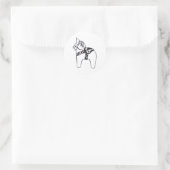 Schwedischer Dala Horse Sticker (Tasche)