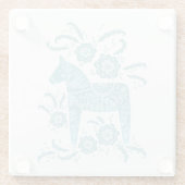 Schwedischer Dala Horse Untersetzer (Rückseite)