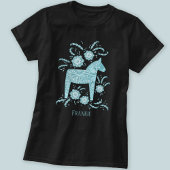 Schwedischer Dala Pferderennbahn Aquamariner Indiv T-Shirt