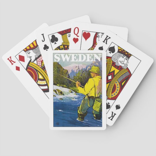 Schwedischer Fischer Spielkarten (Rückseite)