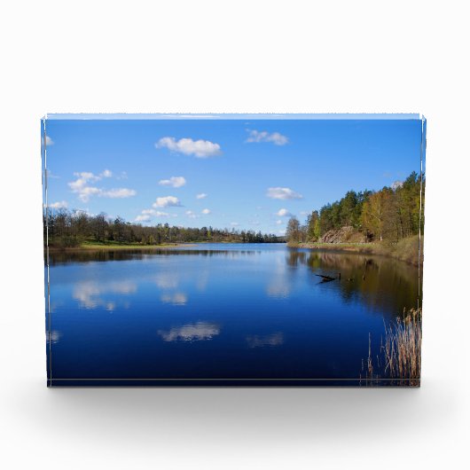 Schwedischer Fjord Fotoblock (Vorderseite)