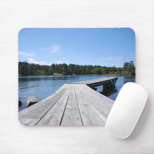 Schwedischer Fjord Mousepad (Mit Mouse)