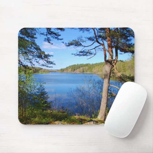 Schwedischer Fjord Mousepad (Mit Mouse)