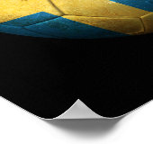 Schwedischer Flaggenfußball-Ball Poster (Ecke)