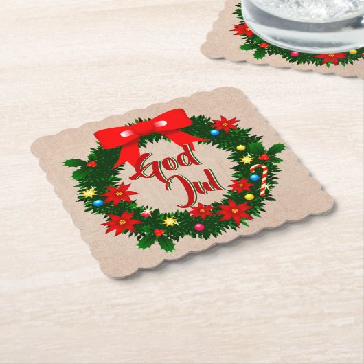 Schwedischer Gott jul-dalbana Untersetzer (angewinkelt)