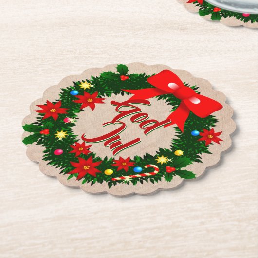 Schwedischer Gott jul-dalbana Untersetzer (angewinkelt)