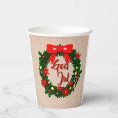 Schwedischer Gott Jul Frohe Weihnachten Pappbecher (Rückseite)