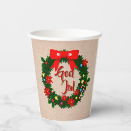 Schwedischer Gott Jul Frohe Weihnachten Pappbecher