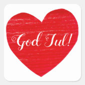 Schwedischer Gott jul! Personalisierter Aufkleber (Vorderseite)