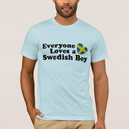 Schwedischer Junge T-Shirt (Vorderseite)